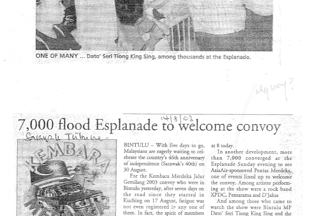 7,000 flood Esplanade to welcome convoy
