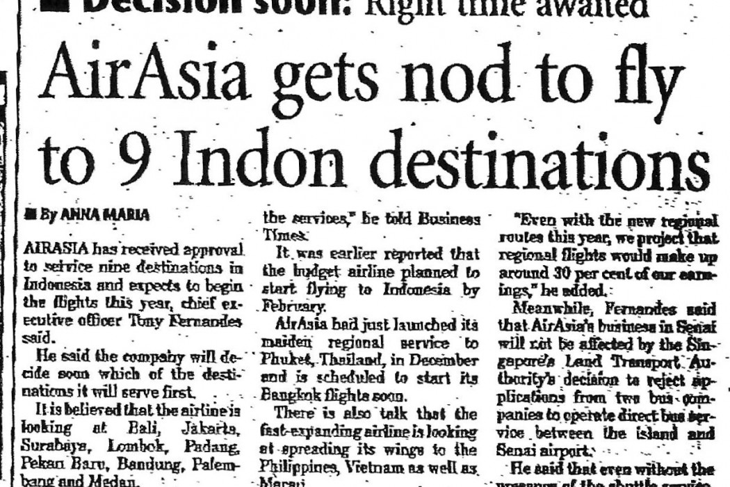 airasia gets nod to fly to 9 Indon destinations