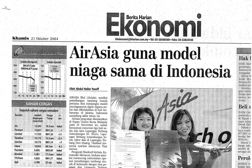airasia guna model niaga sama di Indonesia (1)