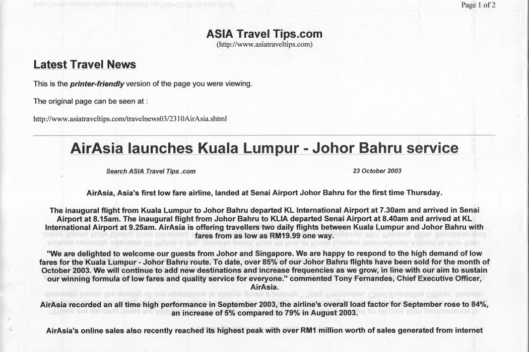 airasia launches Kuala Lumpur- Johor Bahru service (1)