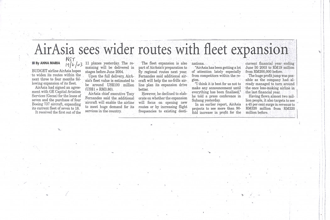 airasia sees wider routes with fleet expansion