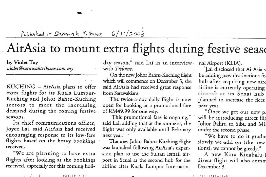 airasia to mount extra flights during festive season