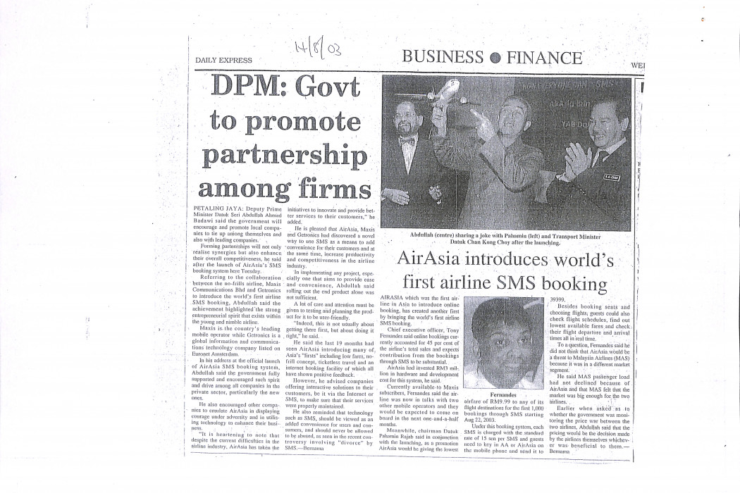DPM; Govt to promote partnership among firms