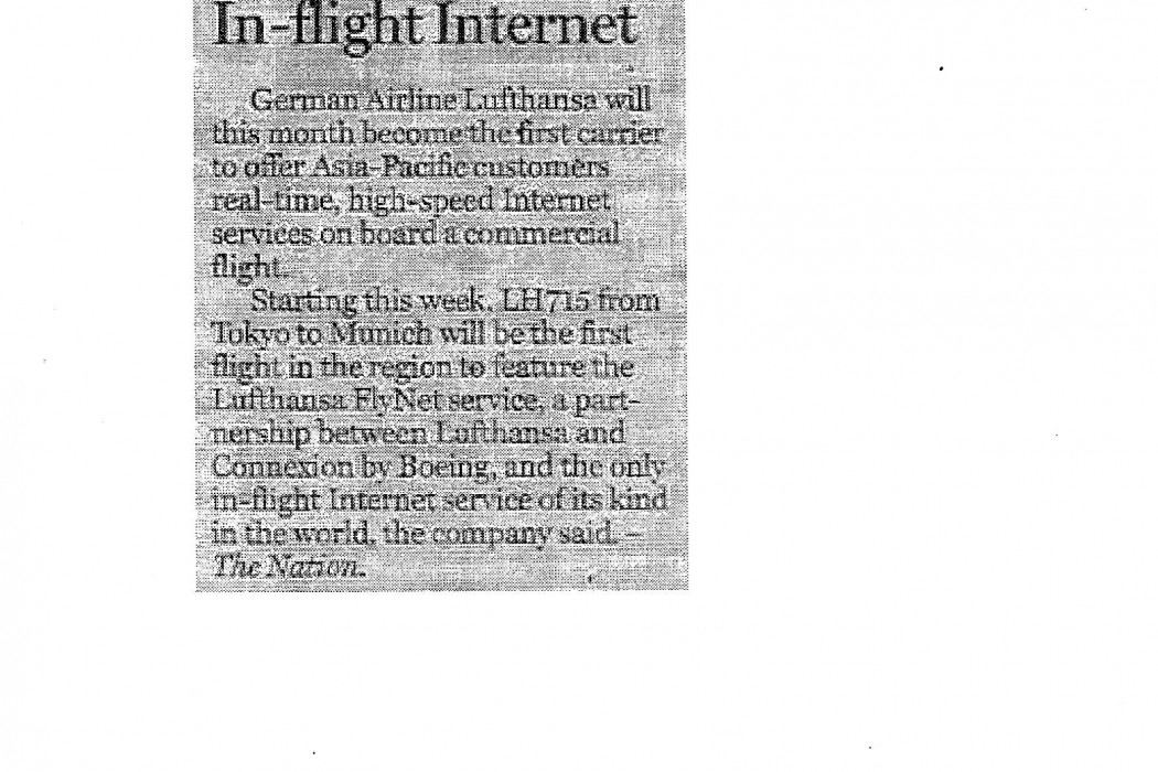 In-flight Internet