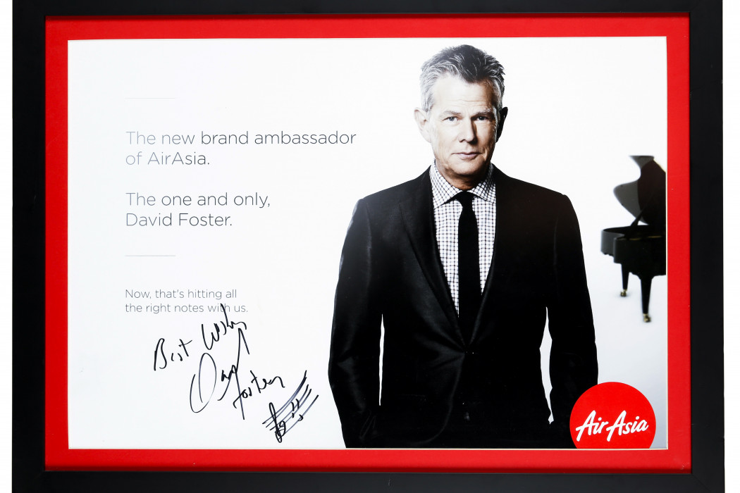 The New Brand Ambassador Of airasia. The One And Only David Foster